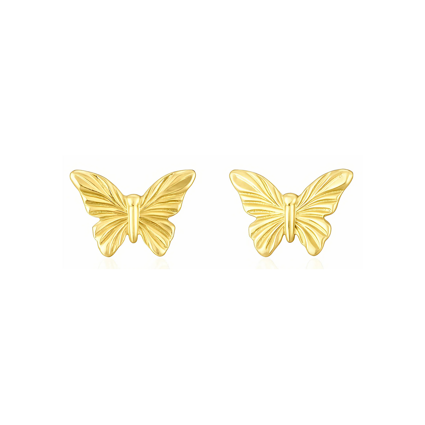Brinco Borboleta em Ouro Amarelo 18k-750