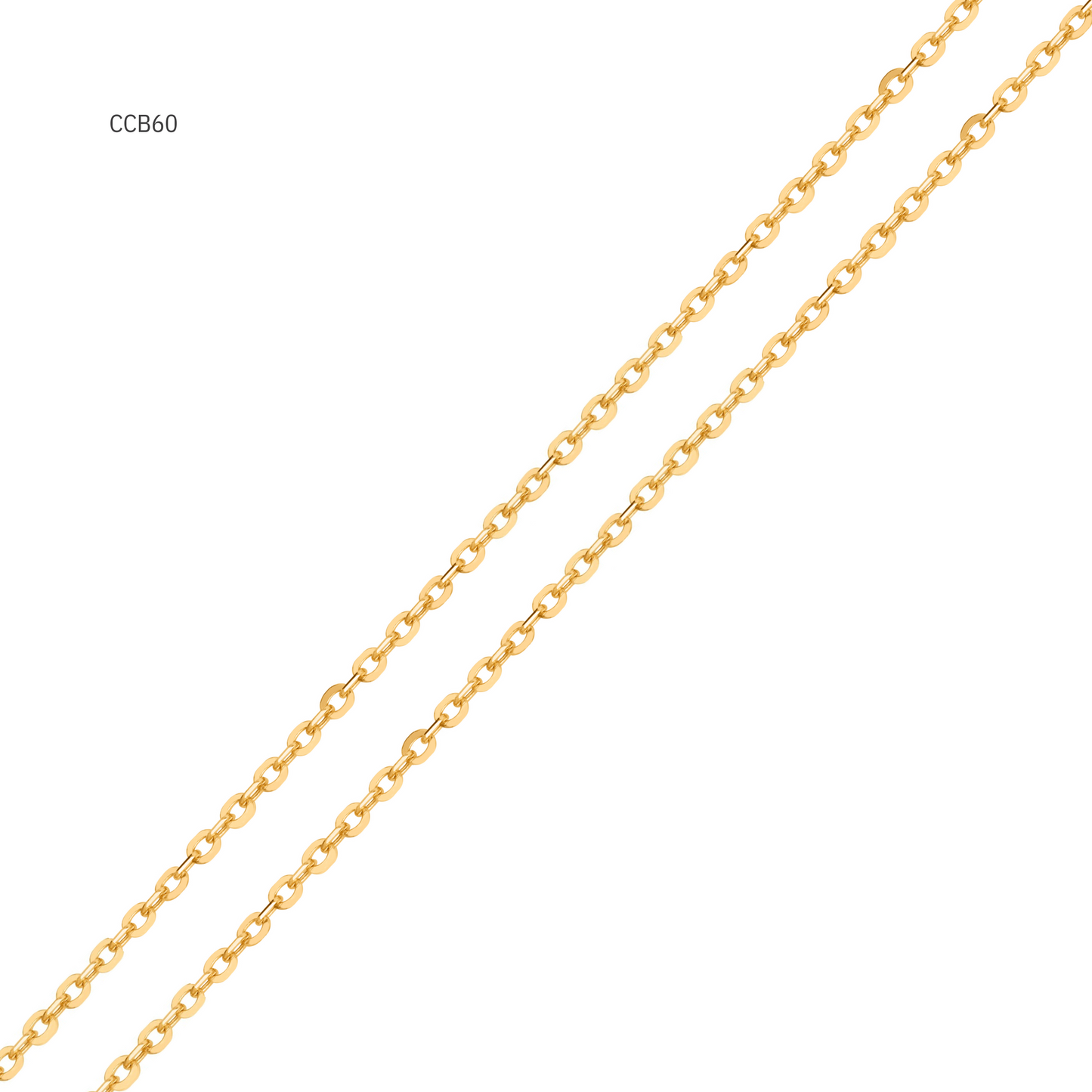 Corrente Cadeado 70cm em Ouro 18K - CCB60