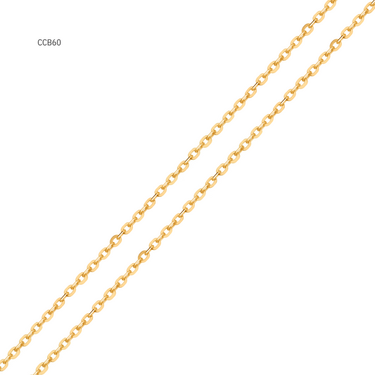 Corrente Cadeado 70cm em Ouro 18K - CCB60