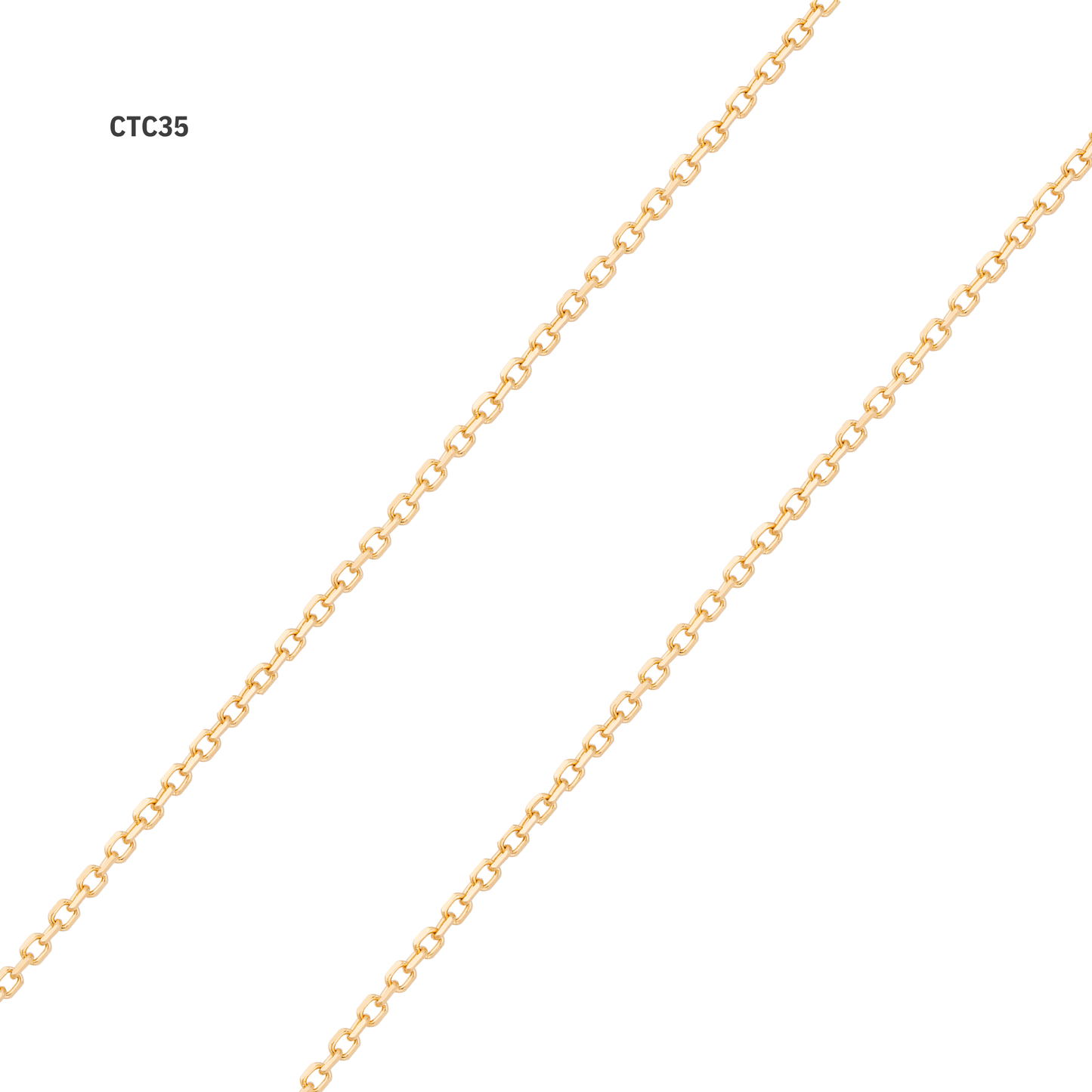 Corrente Cadeado Curta F35 em Ouro Amarelo 18K-750