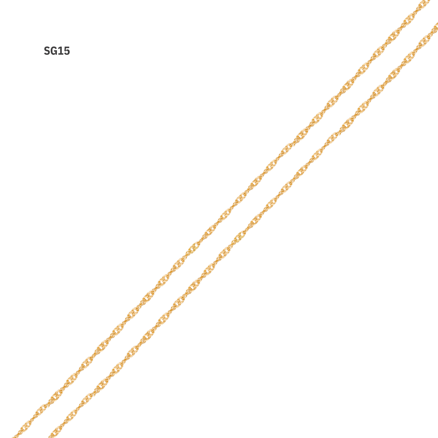 Corrente Singapura em Ouro Amarelo 18K-750
