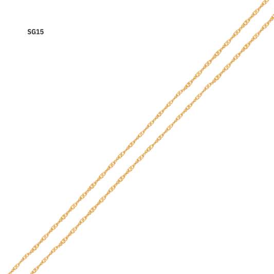 Corrente Singapura em Ouro Amarelo 18K-750