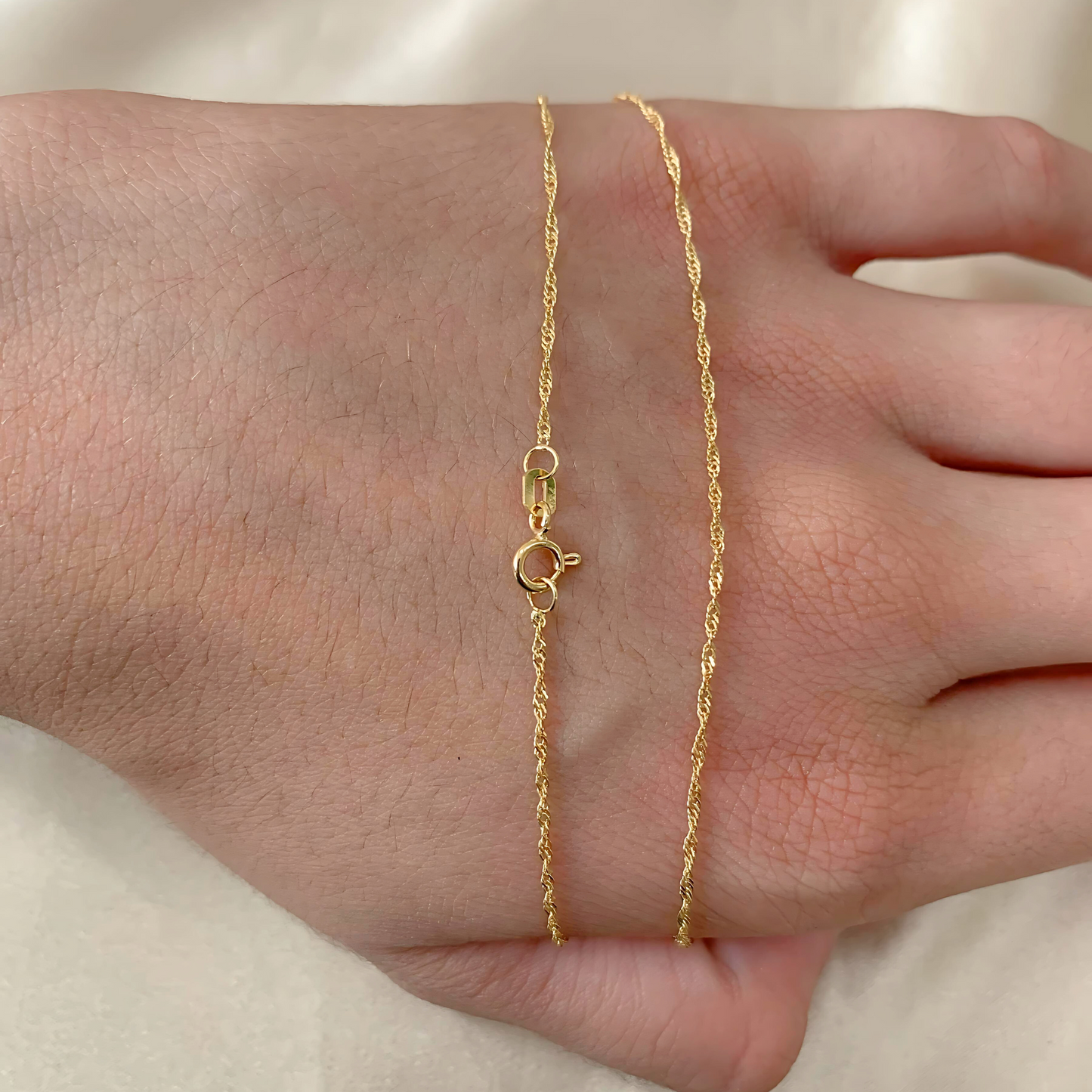 Corrente Singapura em Ouro Amarelo 18K-750
