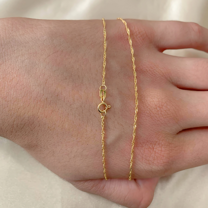 Corrente Singapura em Ouro Amarelo 18K-750