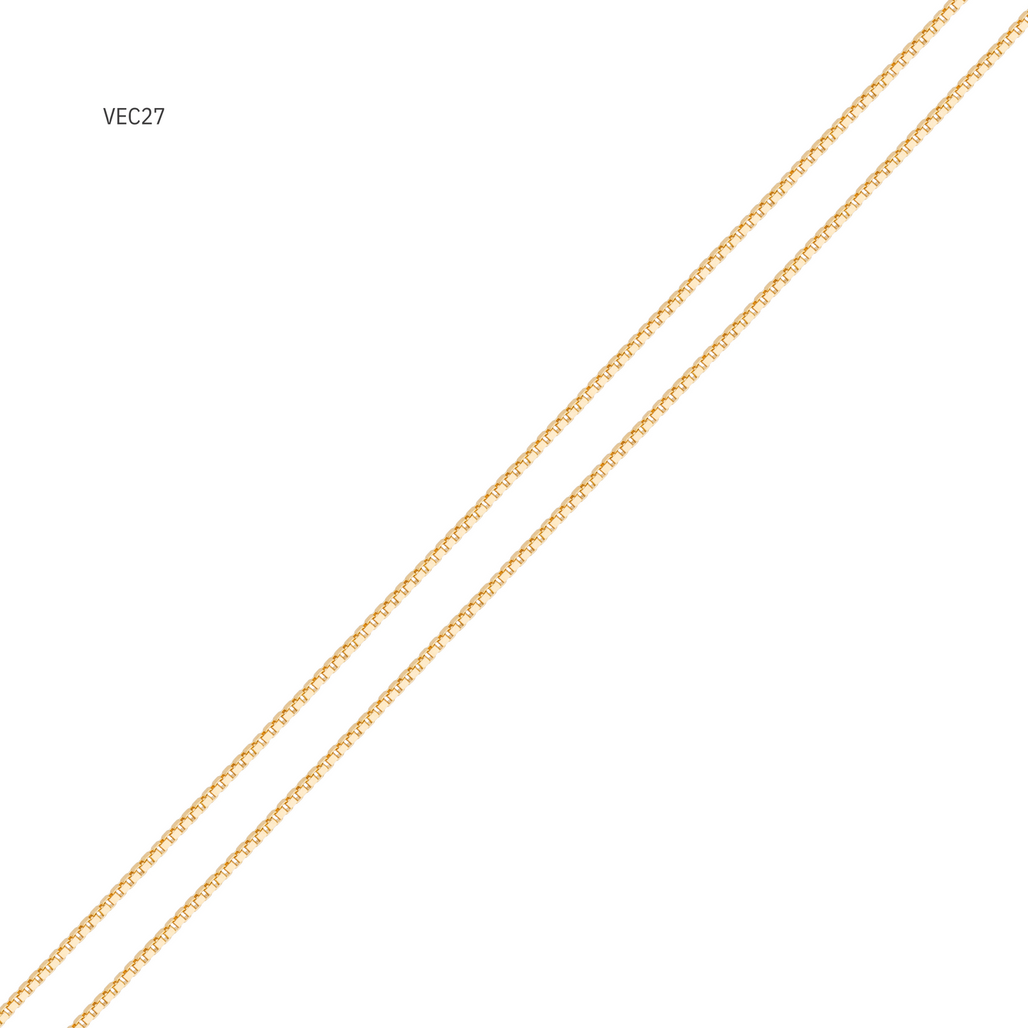 Corrente Veneziana Fio 27 em Ouro Amarelo 18K-750