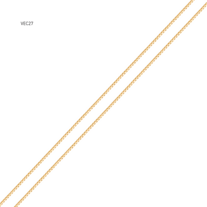 Corrente Veneziana Fio 27 em Ouro Amarelo 18K-750