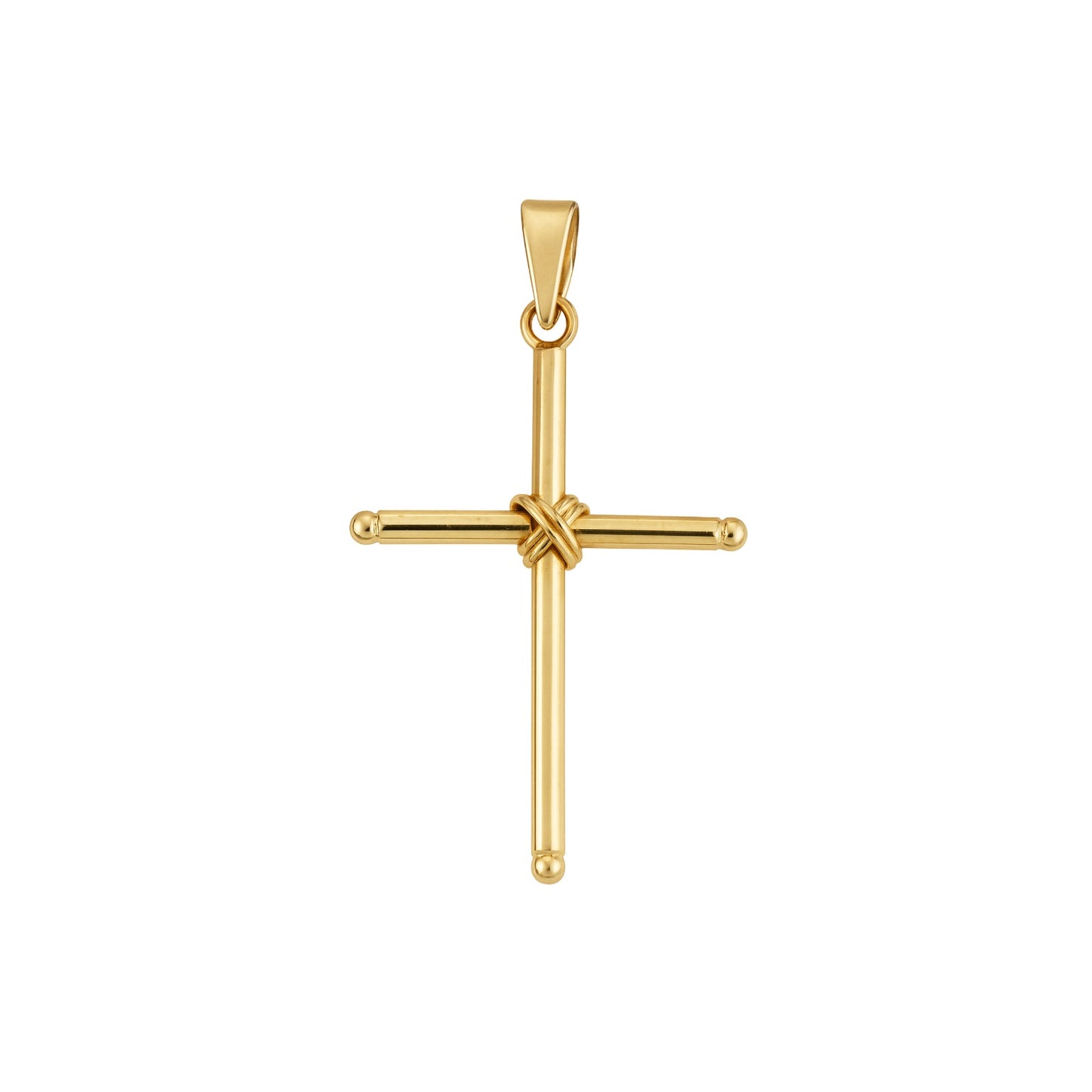 Pingente Cruz em Ouro Amarelo 18K-750
