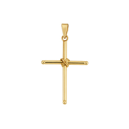 Pingente Cruz em Ouro Amarelo 18K-750