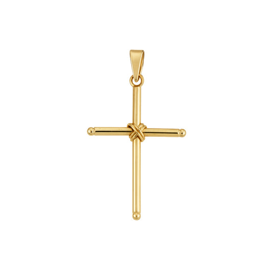 Pingente Cruz em Ouro Amarelo 18K-750