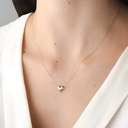 Gargantilha Coração em Ouro Amarelo 18K-750