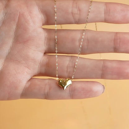 Gargantilha Coração em Ouro Amarelo 18K-750