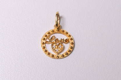 Pingente Love S2 em Ouro amarelo 18K