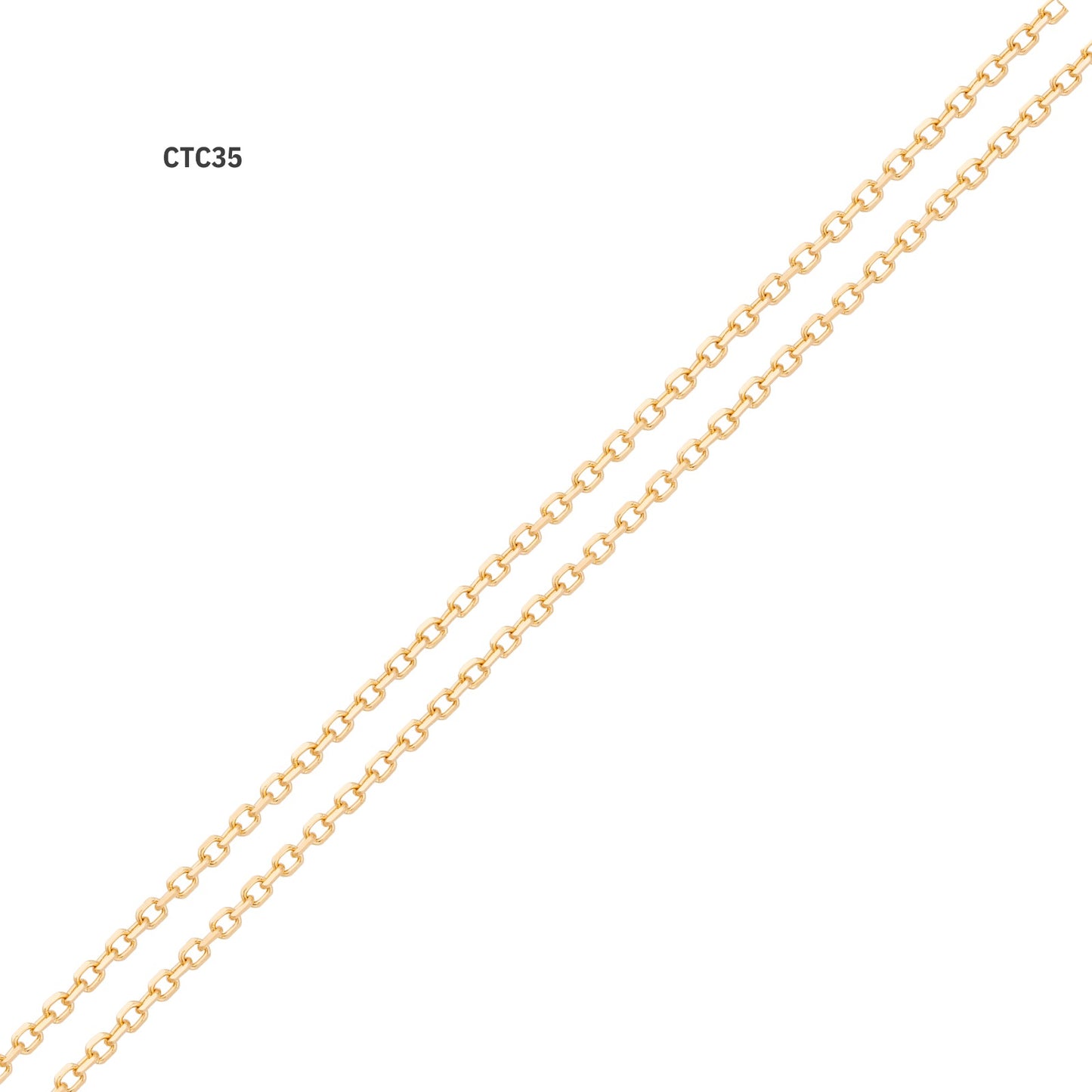 Corrente Cadeado Curta F35 em Ouro Amarelo 18K-750