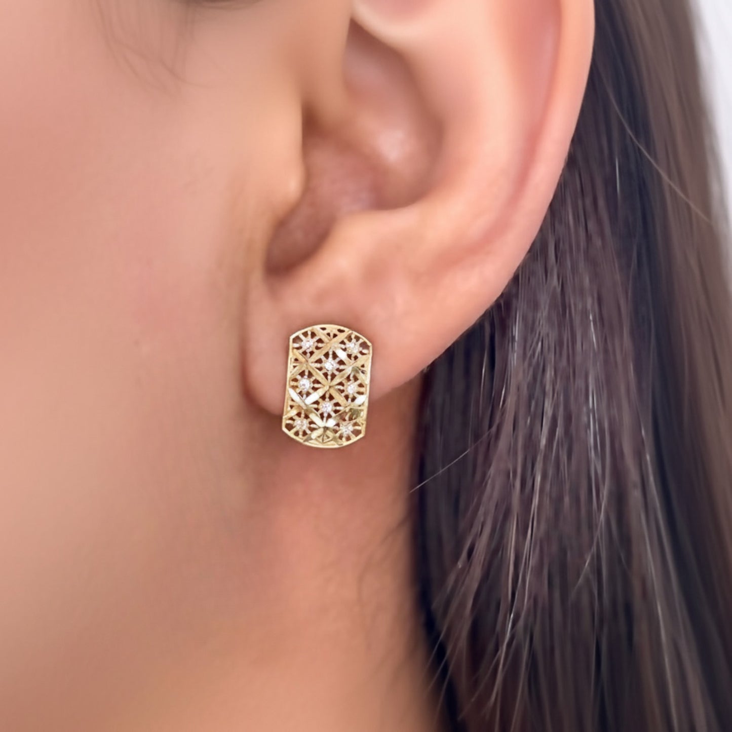 Brinco Lumiere em Ouro Amarelo