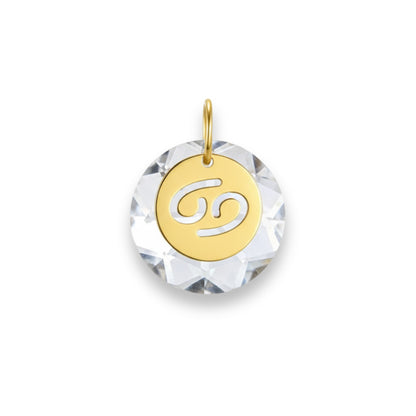 Pingente Signo Câncer em Ouro Amarelo 18K-750