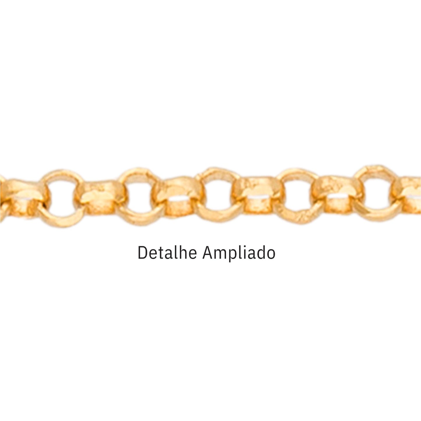 Corrente Elo Português EP50 em Ouro Amarelo 18K, 45cm
