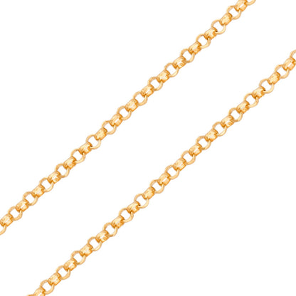 Corrente Elo Português EP50 em Ouro Amarelo 18K, 45cm