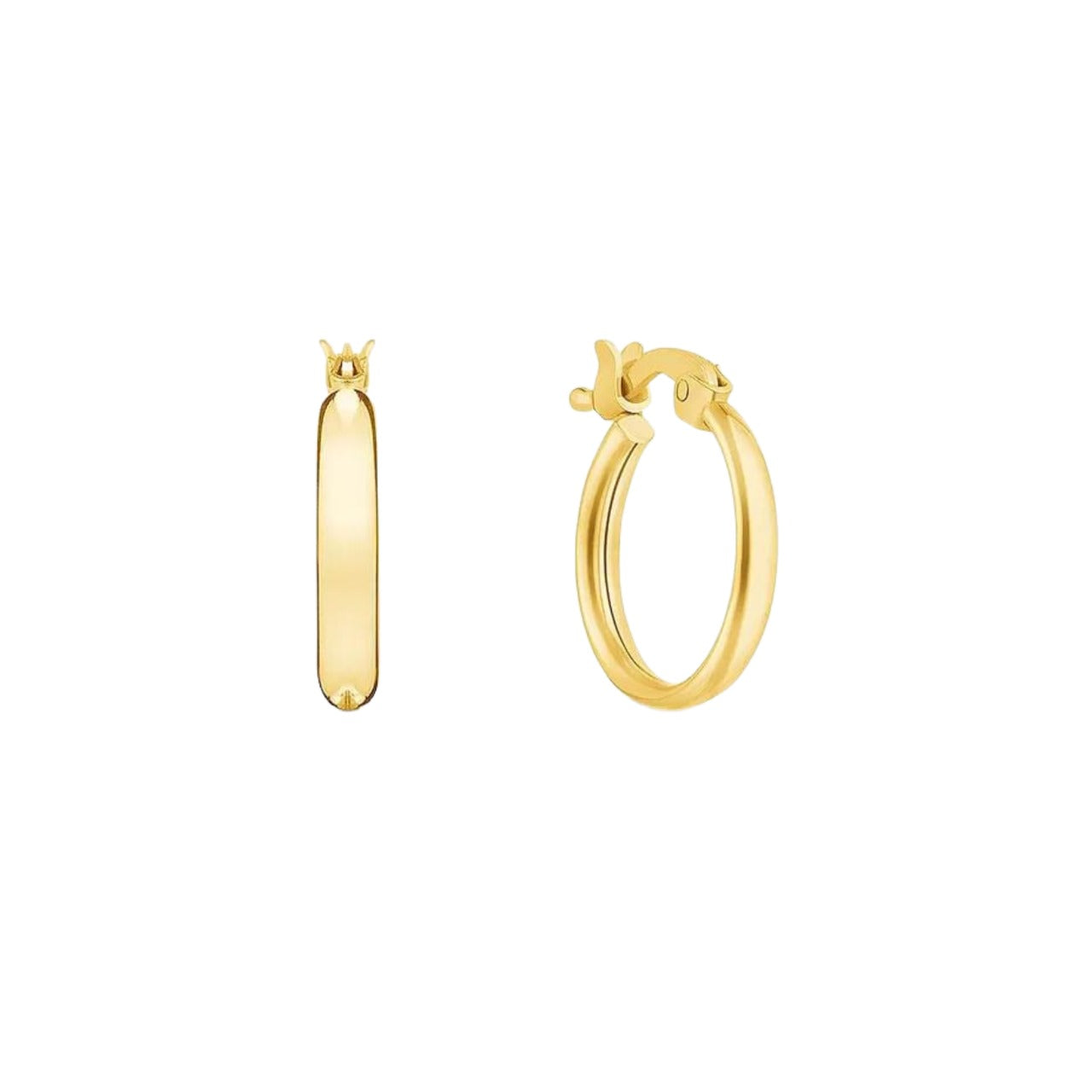 Brinco Argola Redonda em Ouro Amarelo 18k, 8mm