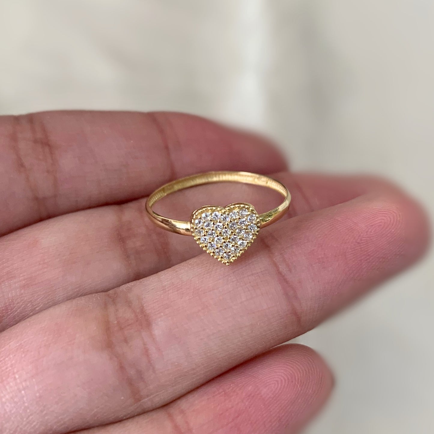 Anel Encanto de amor em Ouro 18K-750, com zircônias