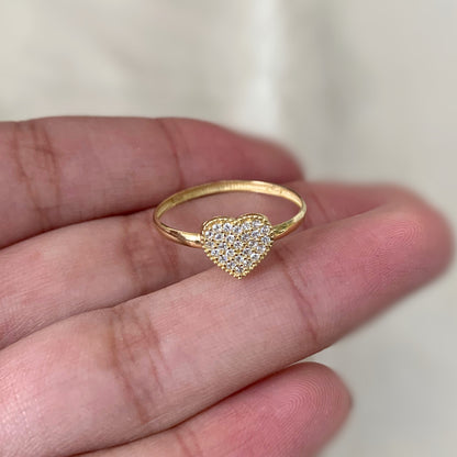 Anel Encanto de amor em Ouro 18K-750, com zircônias