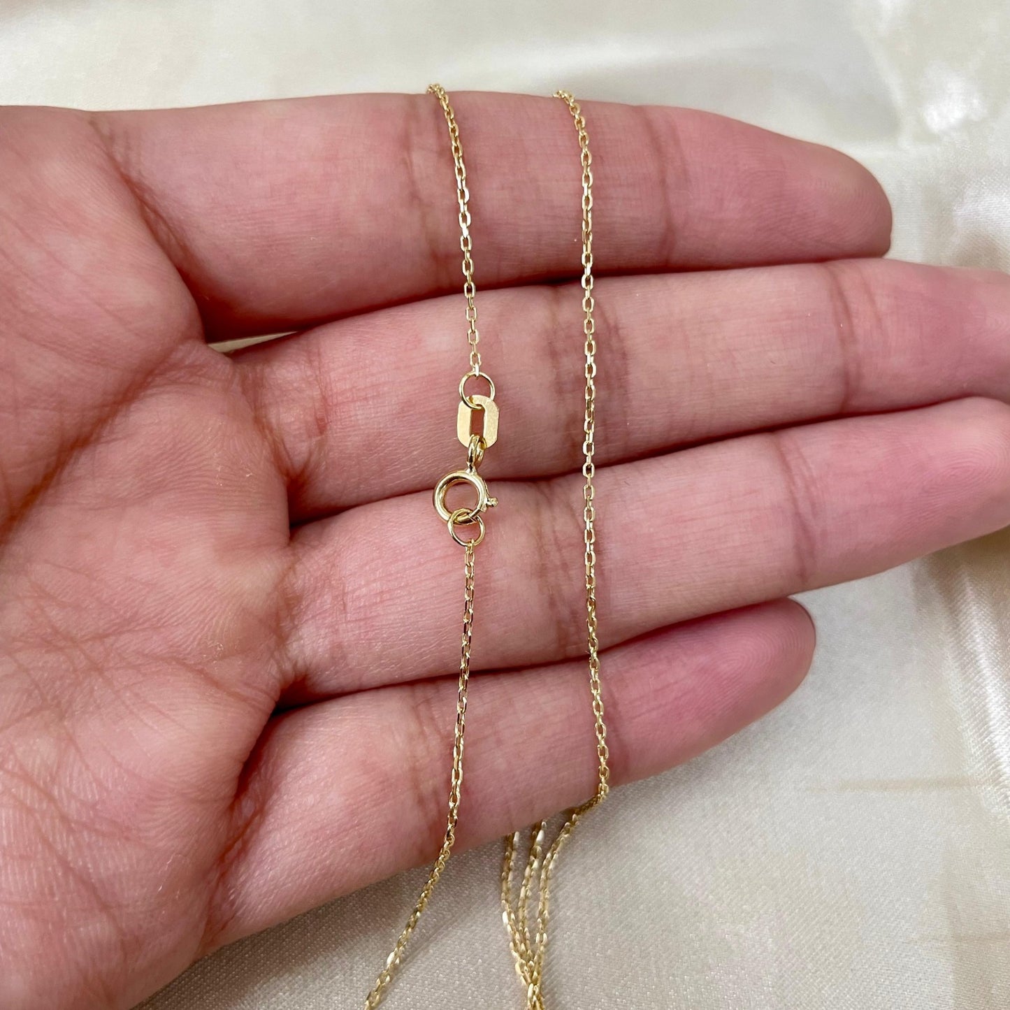 Corrente Cadeado Curta CTC25 em Ouro Amarelo 18K-750