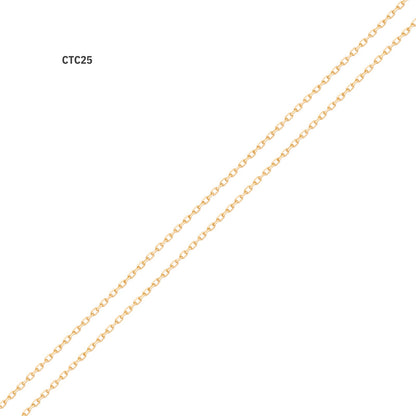 Corrente Cadeado Curta CTC25 em Ouro Amarelo 18K-750