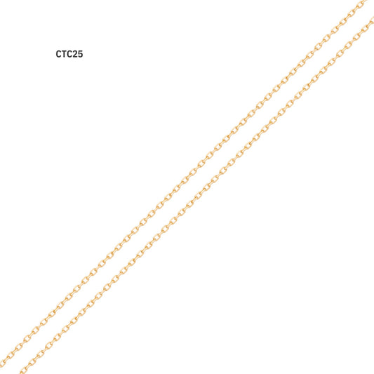 Corrente Cadeado Curta CTC25 em Ouro Amarelo 18K-750