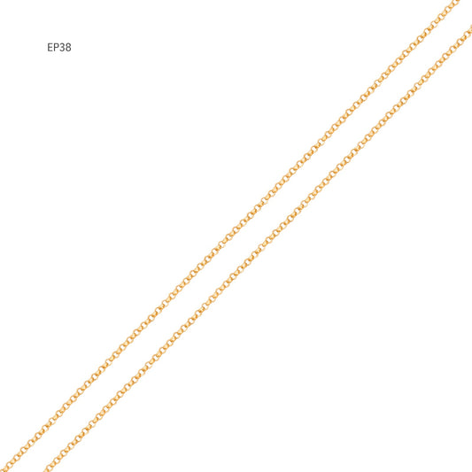 Corrente Elo Português EP38 em Ouro Amarelo 18K-750