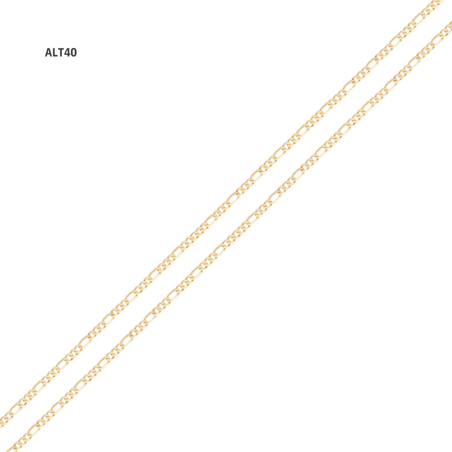 Corrente Alternada 3x1 ALT40 em Ouro Amarelo 18K-750
