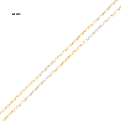 Corrente Alternada 3x1 ALT40 em Ouro Amarelo 18K-750