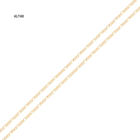 Corrente Alternada 3x1 ALT40 em Ouro Amarelo 18K-750