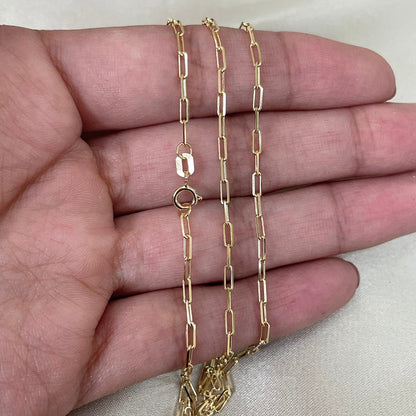 Corrente Cadeado Longa CTL50 em Ouro Amarelo 18K-750