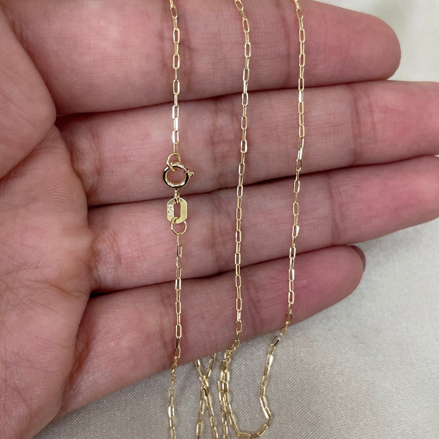 Corrente Cadeado Longa CTL30 em Ouro Amarelo 18K-750