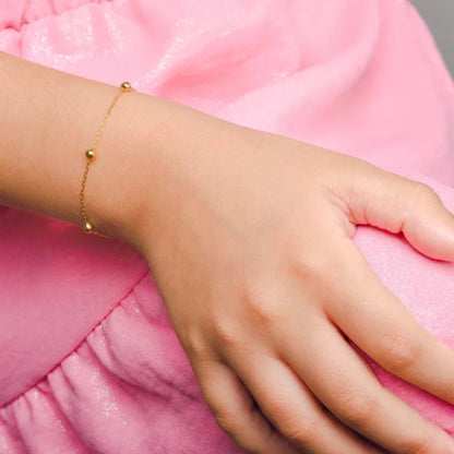 Pulseira Infantil Bublee em Ouro Amarelo 18K-750