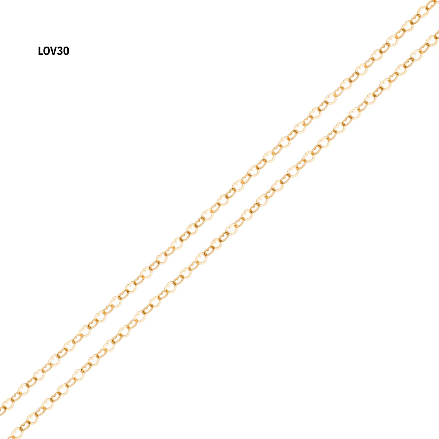 Corrente Love LOV30 em Ouro Amarelo 18K-750