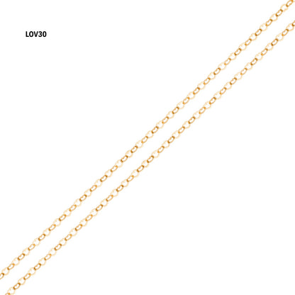 Corrente Love LOV30 em Ouro Amarelo 18K-750