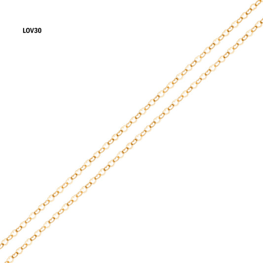 Corrente Love LOV30 em Ouro Amarelo 18K-750