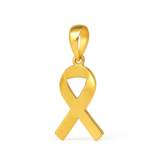 Pingente Outubro Rosa em Ouro Amarelo 18K-750&nbsp;
