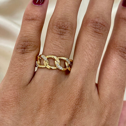 Anel Magno Grumet em Ouro Amarelo 18K-750