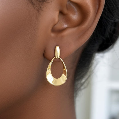 Brinco Aquá em Ouro Amarelo 18K-750