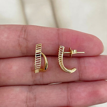 Brinco Delta em Ouro Amarelo 18K-750