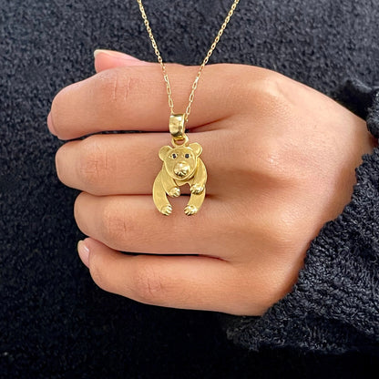 Pingente Urso Articulável em Ouro Amarelo 18K
