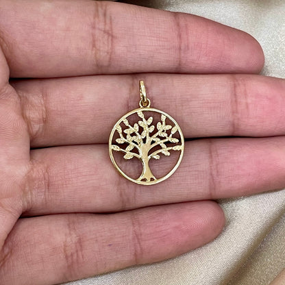 Pingente Árvore da Vida em Ouro Amarelo 18K
