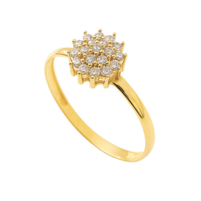 Anel Bellíssima em Ouro Amarelo 18K-750