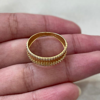 Anel Queen em Ouro Amarelo 18K-750