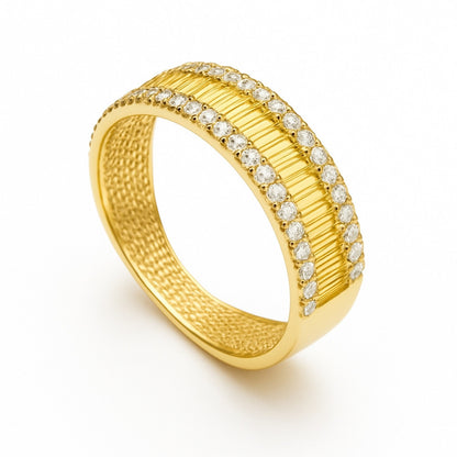 Anel Queen em Ouro Amarelo 18K-750