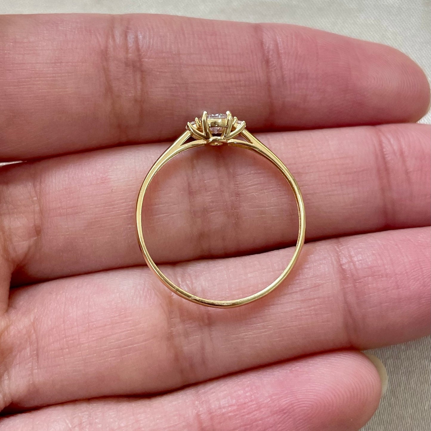 Anel Soleil em Ouro Amarelo 18K-750
