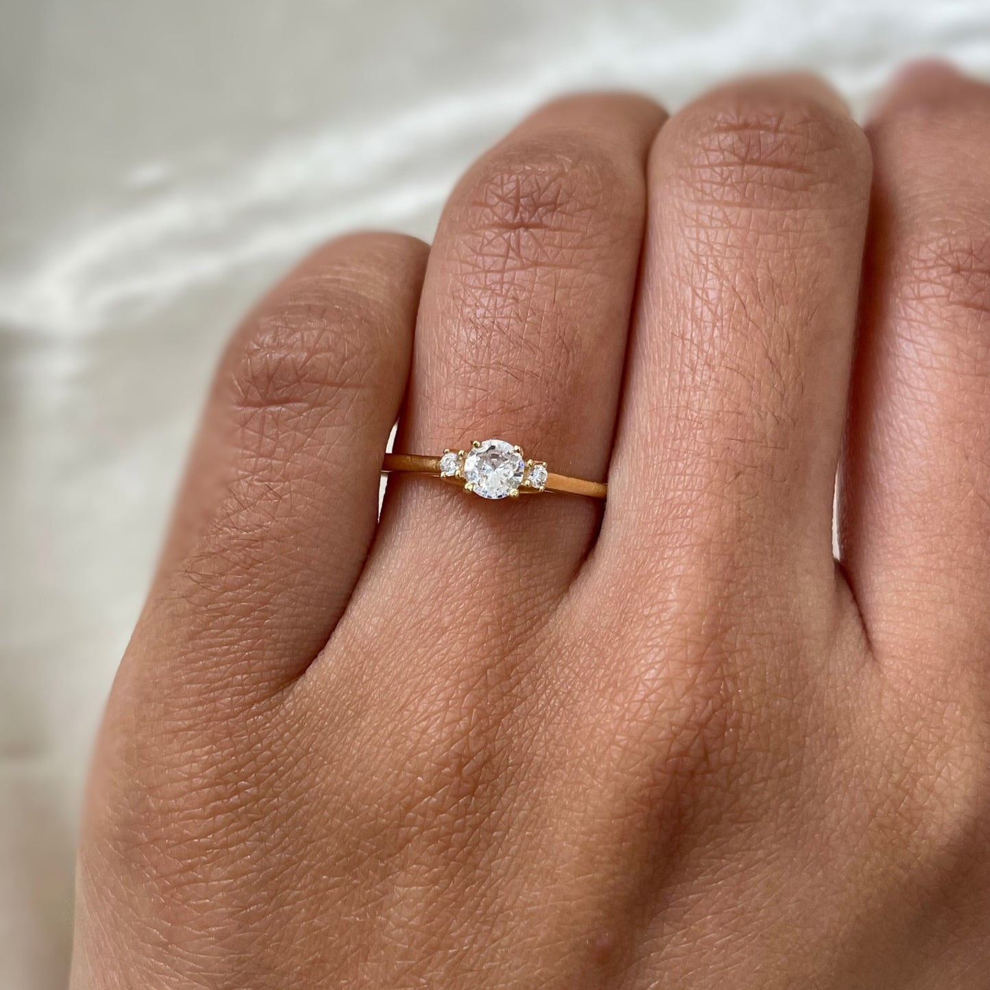 Anel Soleil em Ouro Amarelo 18K-750