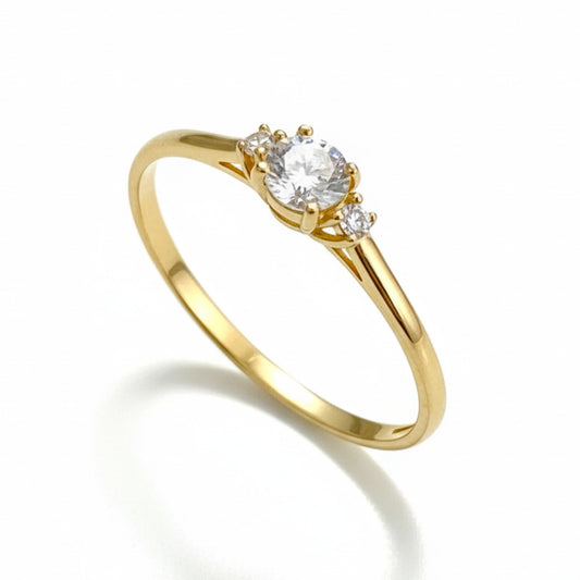 Anel Soleil em Ouro Amarelo 18K-750