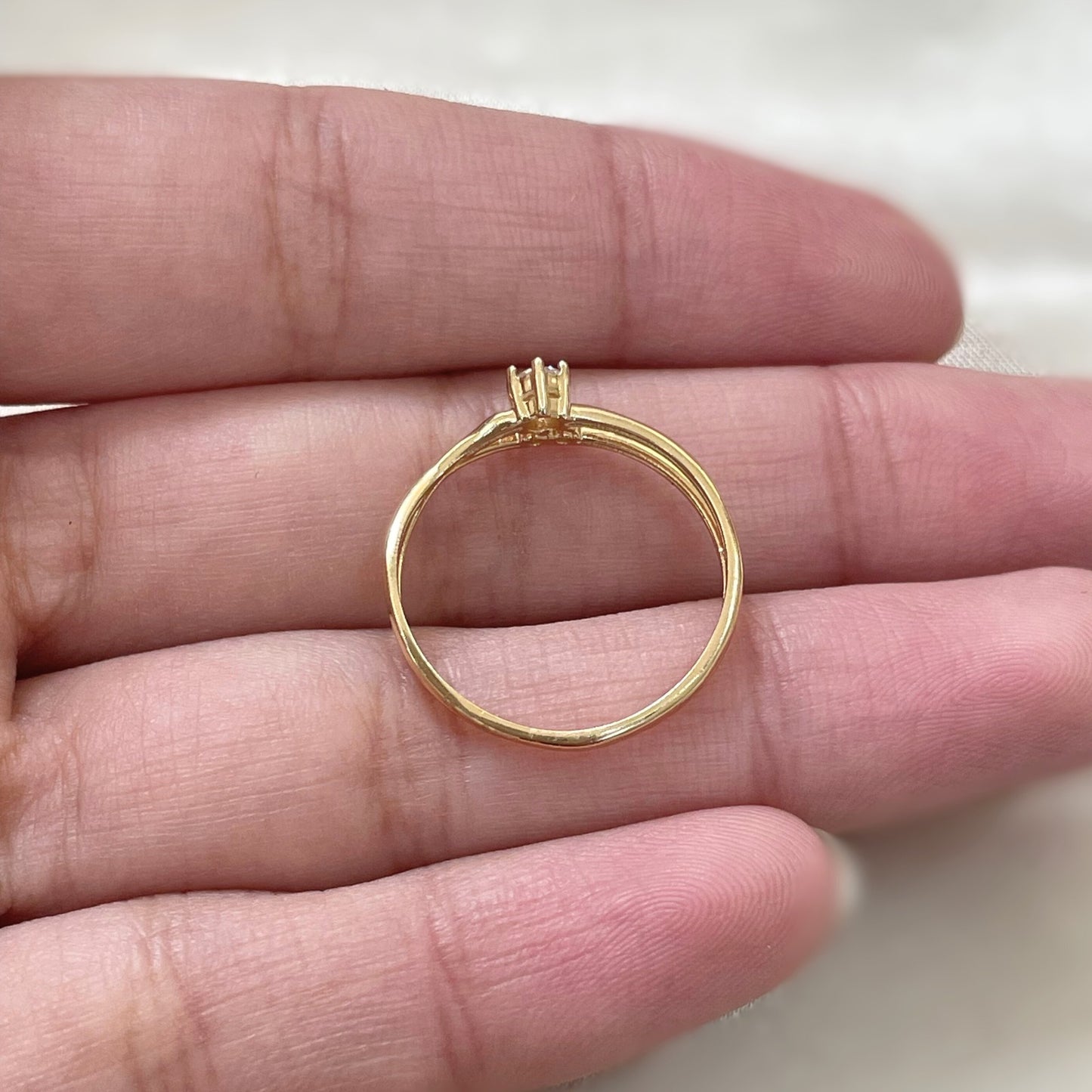 Anel Brilhare em Ouro Amarelo 18K-750
